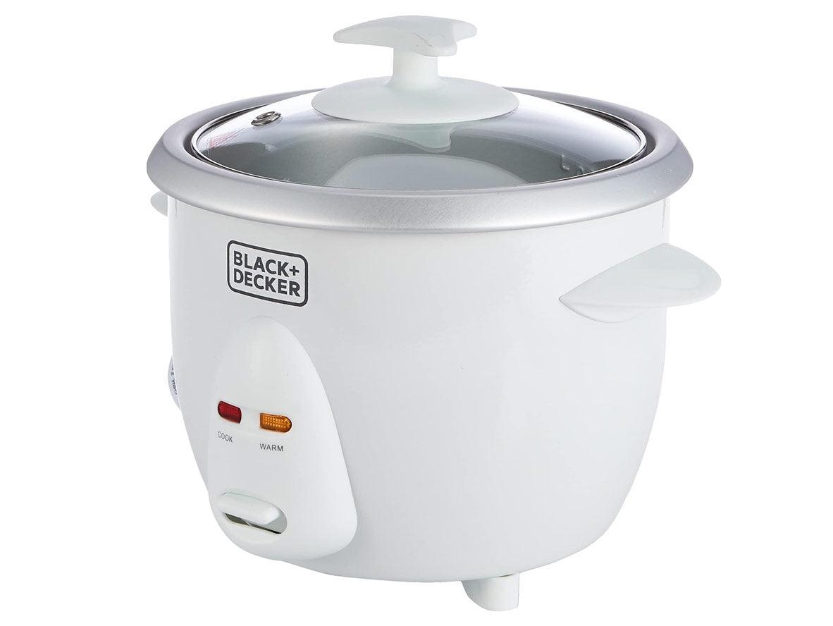 BLACK+DECKER Rice Cooker With Glass Lid 0.6L - 350W - Zayoom