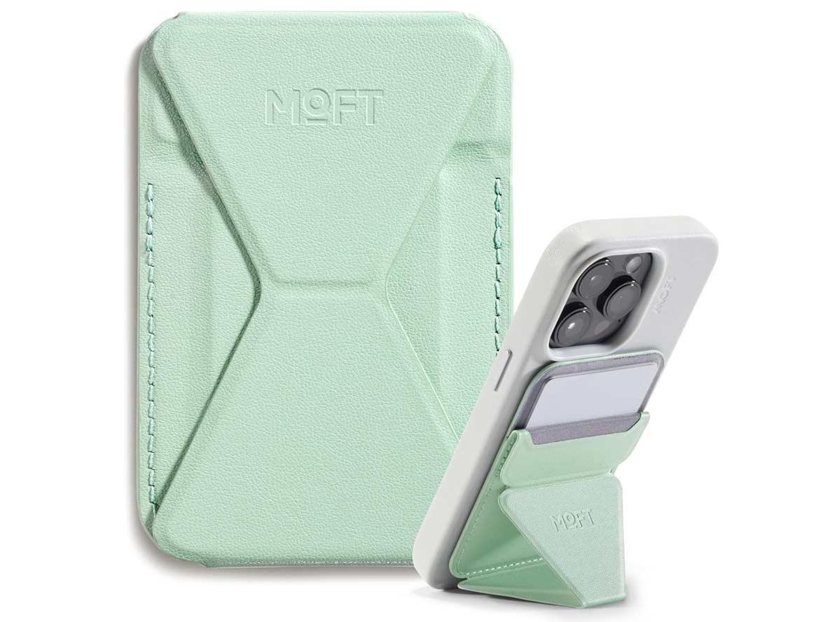 MOFT Snap-On iPhone Stand & Wallet - Peppermint - Zayoom