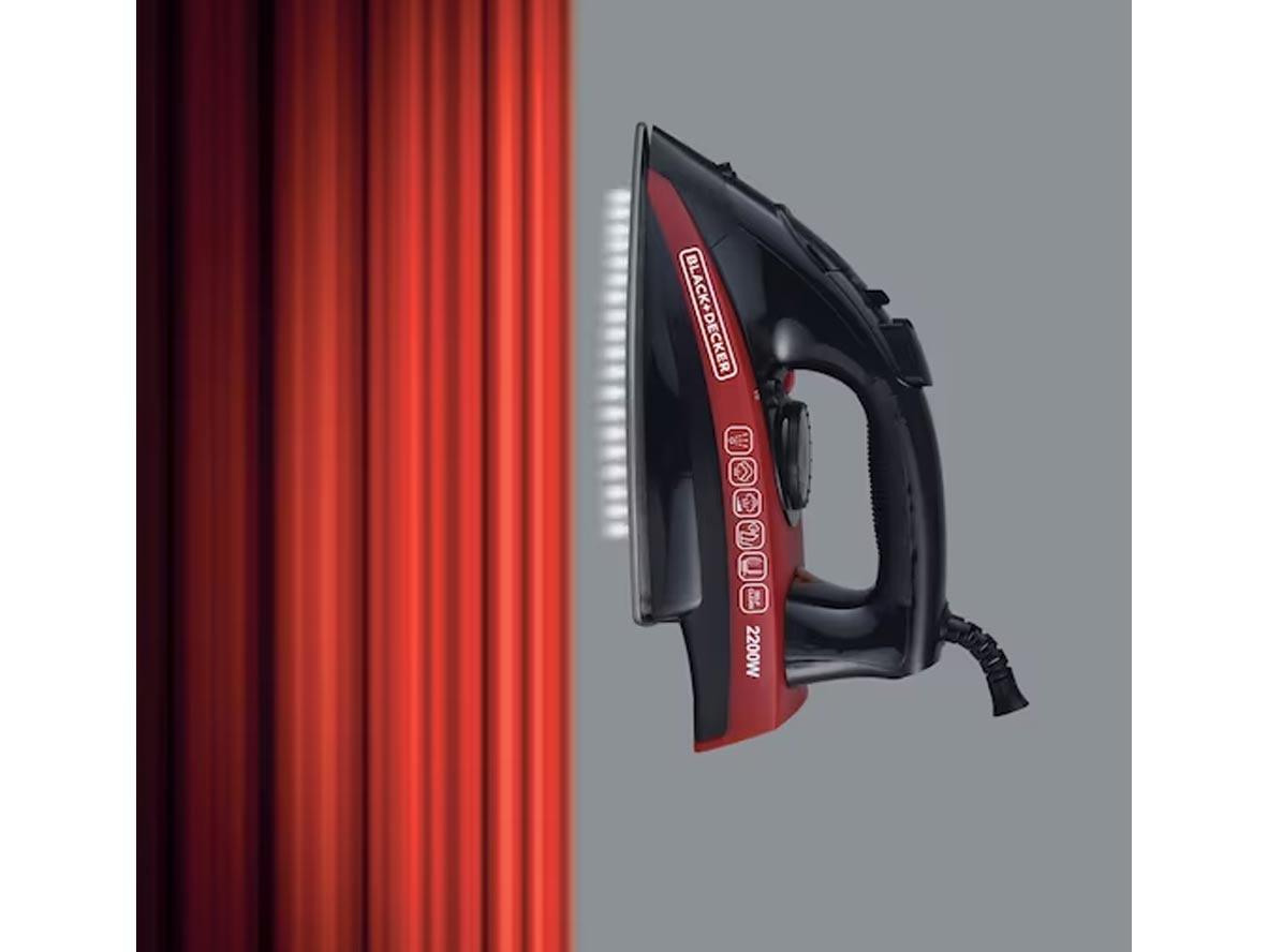 BLACK+DECKER Steam Iron, Non-stick Soleplate 2200W - Zayoom