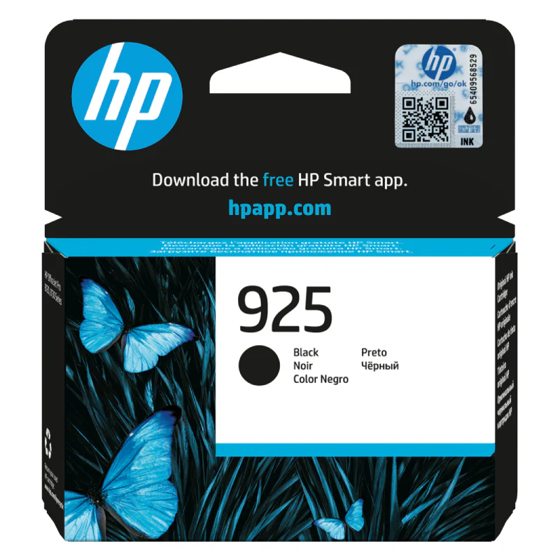 HP 925 Black Original Ink Cartridge - Print up to 500 Pages - Zayoom