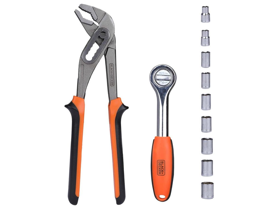 Black+Decker 154 Pieces Hand Tool Kit for Home & Office Use - Zayoom