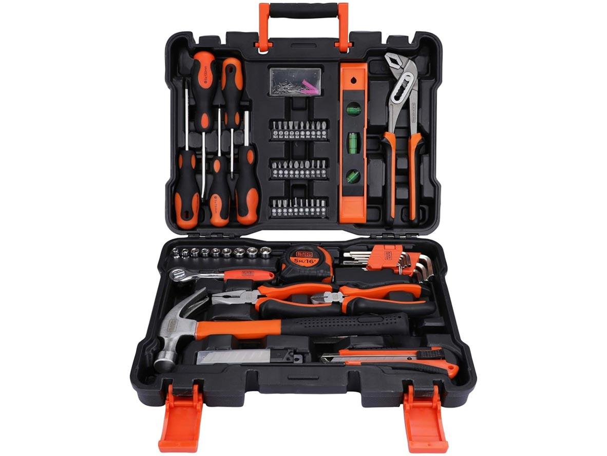 Black+Decker 154 Pieces Hand Tool Kit for Home & Office Use - Zayoom