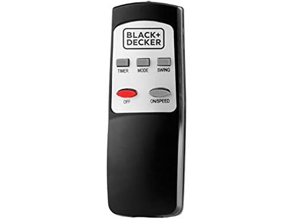 Black+Decker 16 Inch 3 Speed Pedestal Stand Fan with Remote Control - Black - Zayoom