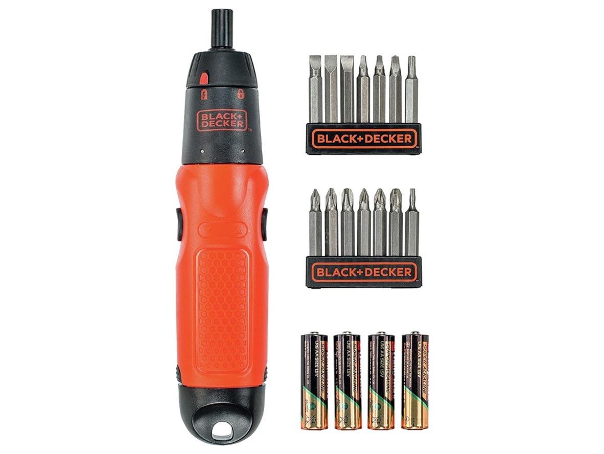 Black+Decker Battery Powered Screwdriver Set 19 Pc 6V - Zayoom