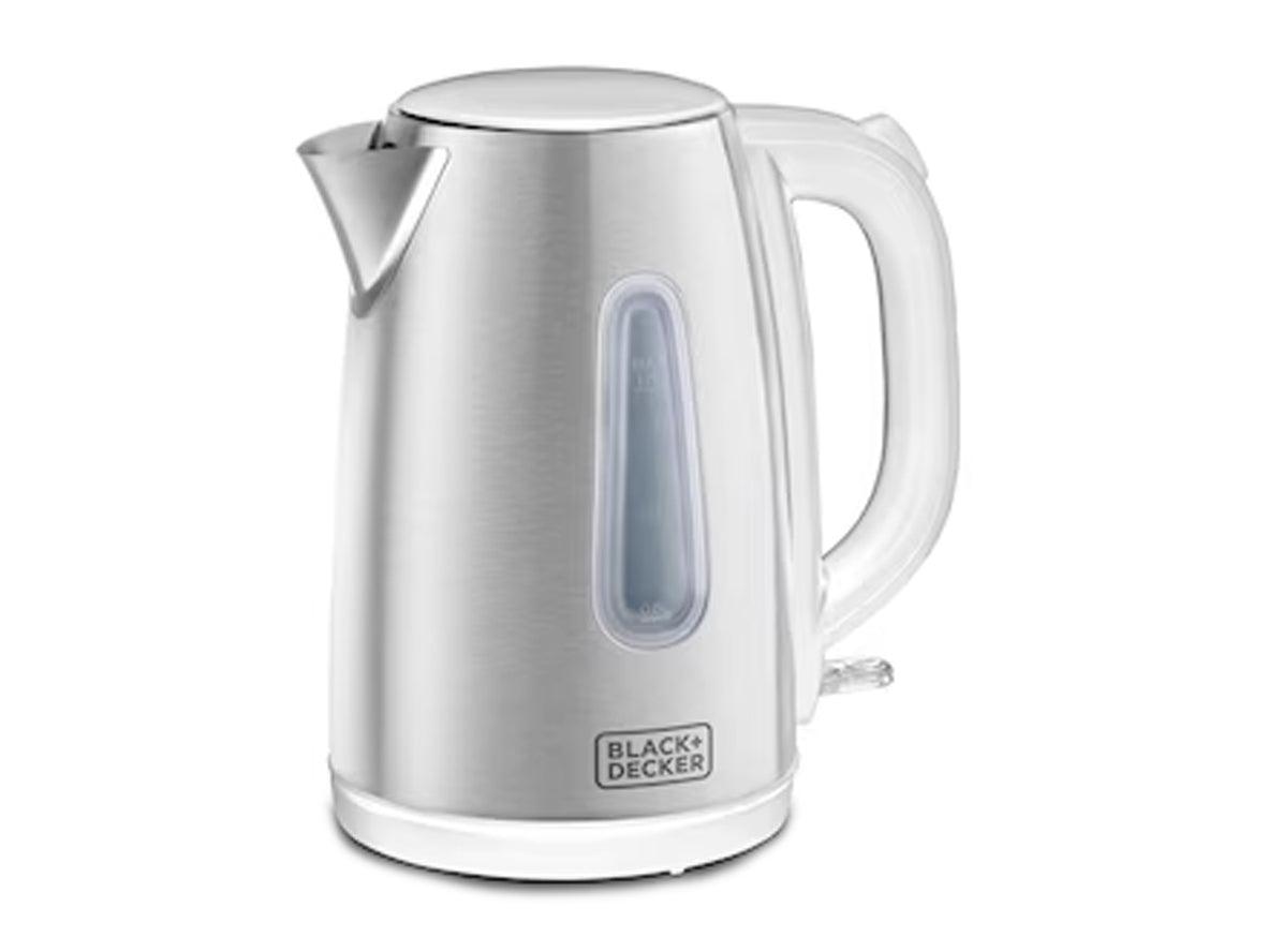 Black+Decker Concealed Stainless Steel Kettle 1.7L 2000W - White - Zayoom