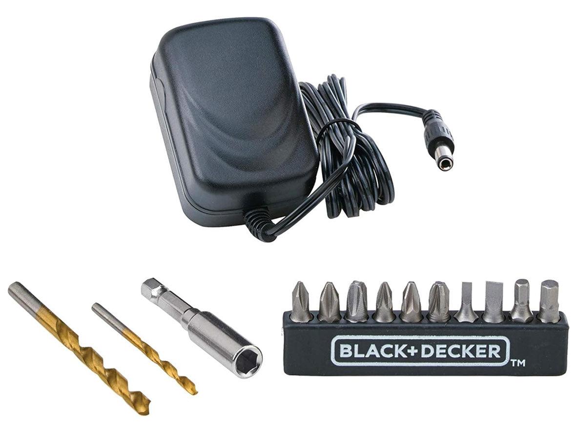 Black+Decker Cordless Drill Driver 12V + 13pc Accessories Box - Zayoom