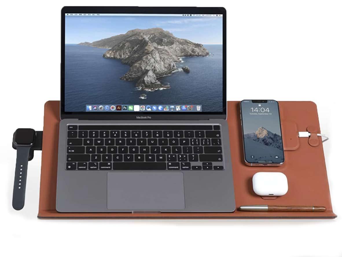 MOFT 6 in1 Smart Desk Mat + Digital Set - Sienna brown - Zayoom