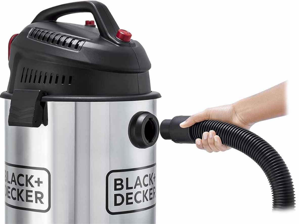 BLACK+DECKER Wet & Dry Drum Vacuum Cleaner (Stainless Steel Tank) 30L - 1610W - Zayoom
