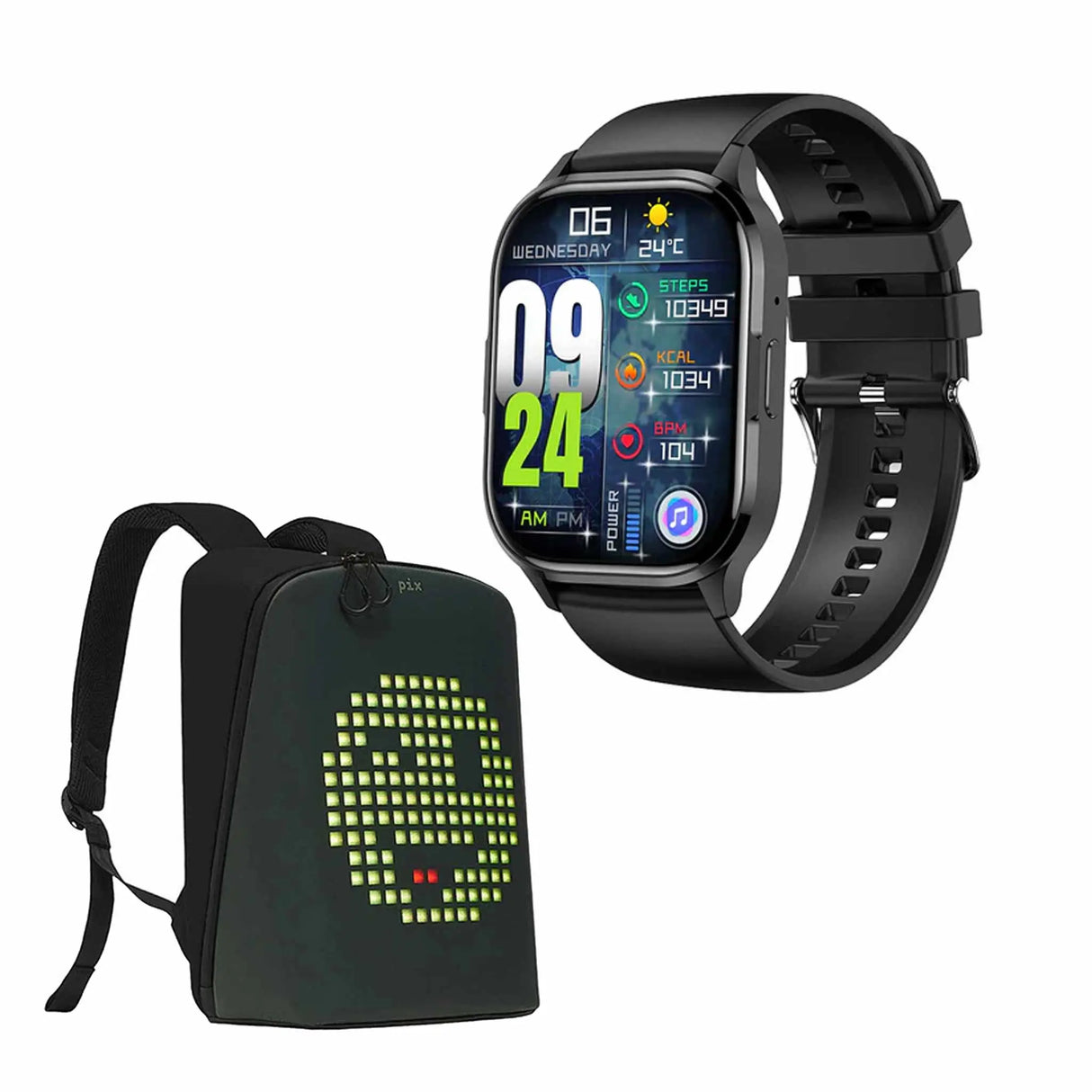 SIA Ultra Watch S - Black With Backpack Black
