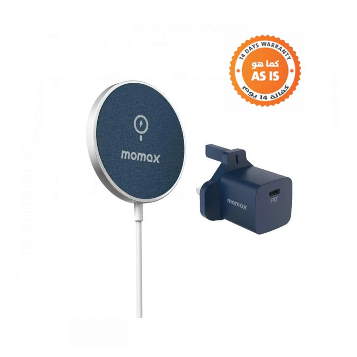 Momax Fast Charge Set - Blue - ASIS