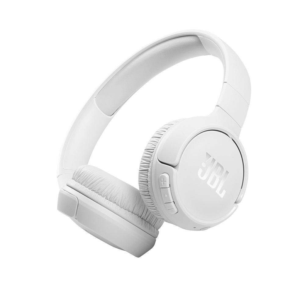 JBL Tune 570BT Pure Bass Wireless Over-Ear Headphones - White - Zayoom