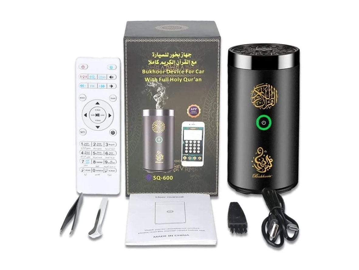 Bukhoor Portable USB Rechargeable Bakhoor Burner With Full Holy Quran Bluetooth Speaker - Zayoom