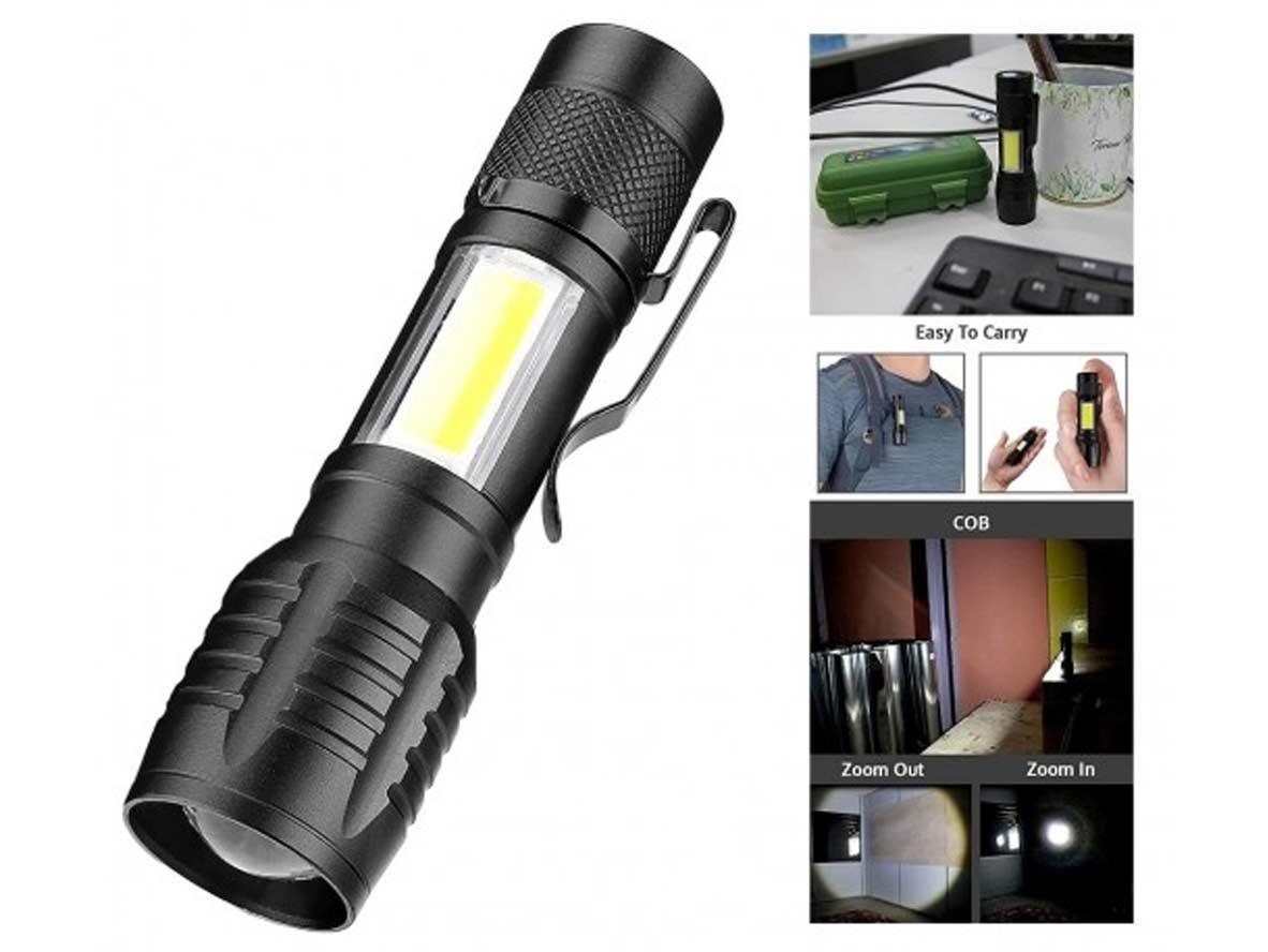 Mini Rechargeable LED Flashlight - Zayoom
