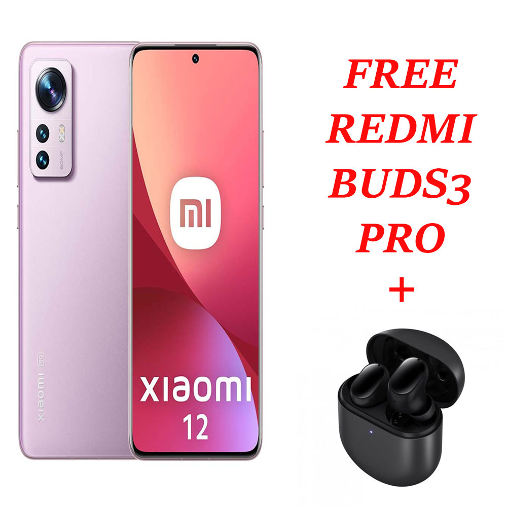 Xiaomi 12 - 5G - 12GB RAM - 256GB ROM - Mobile Phone - Purple - Zayoom