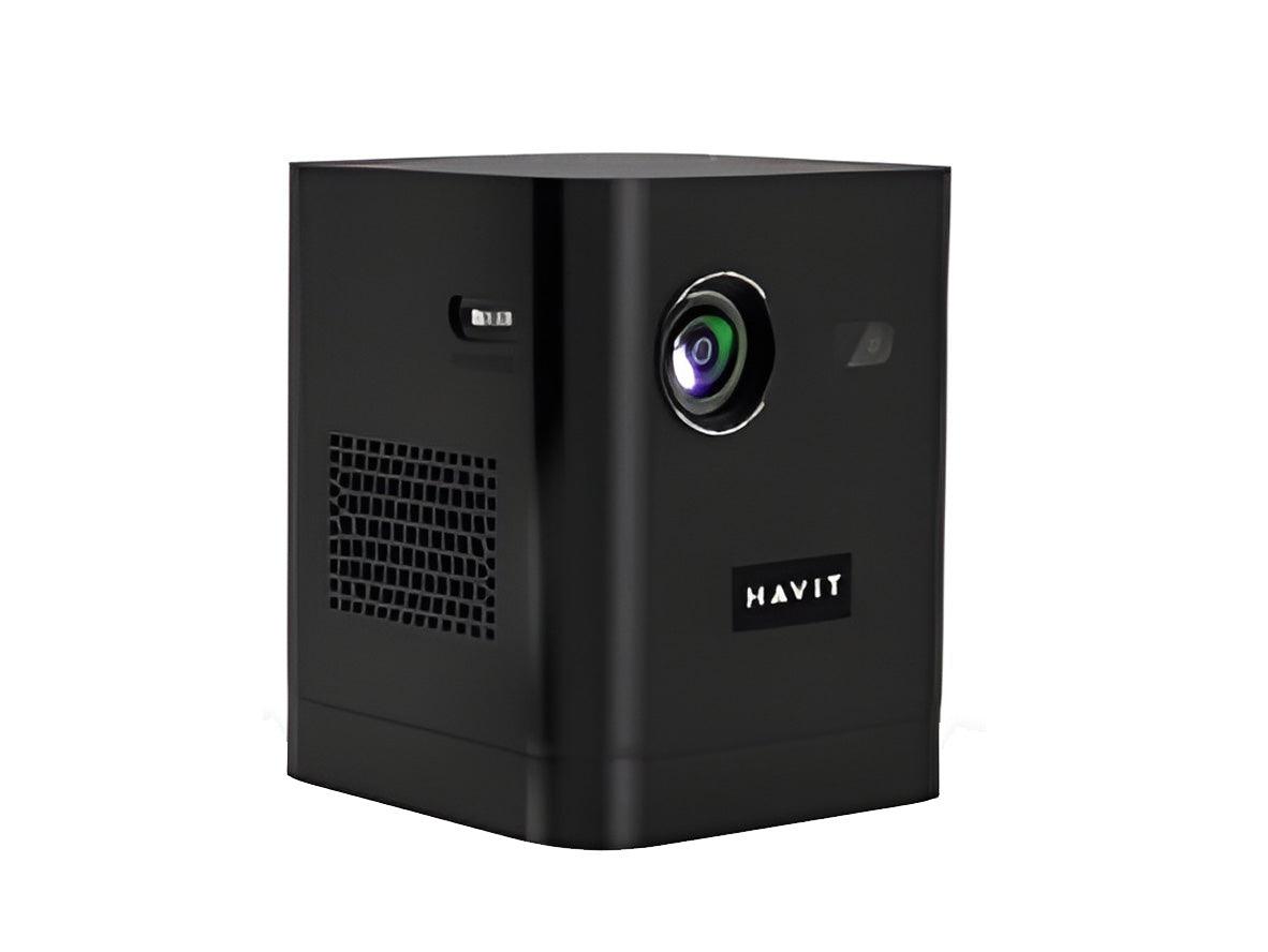 HAVIT PJ218 Pro Smart Projector Pro Rechargeable UK Plug - Black - Zayoom