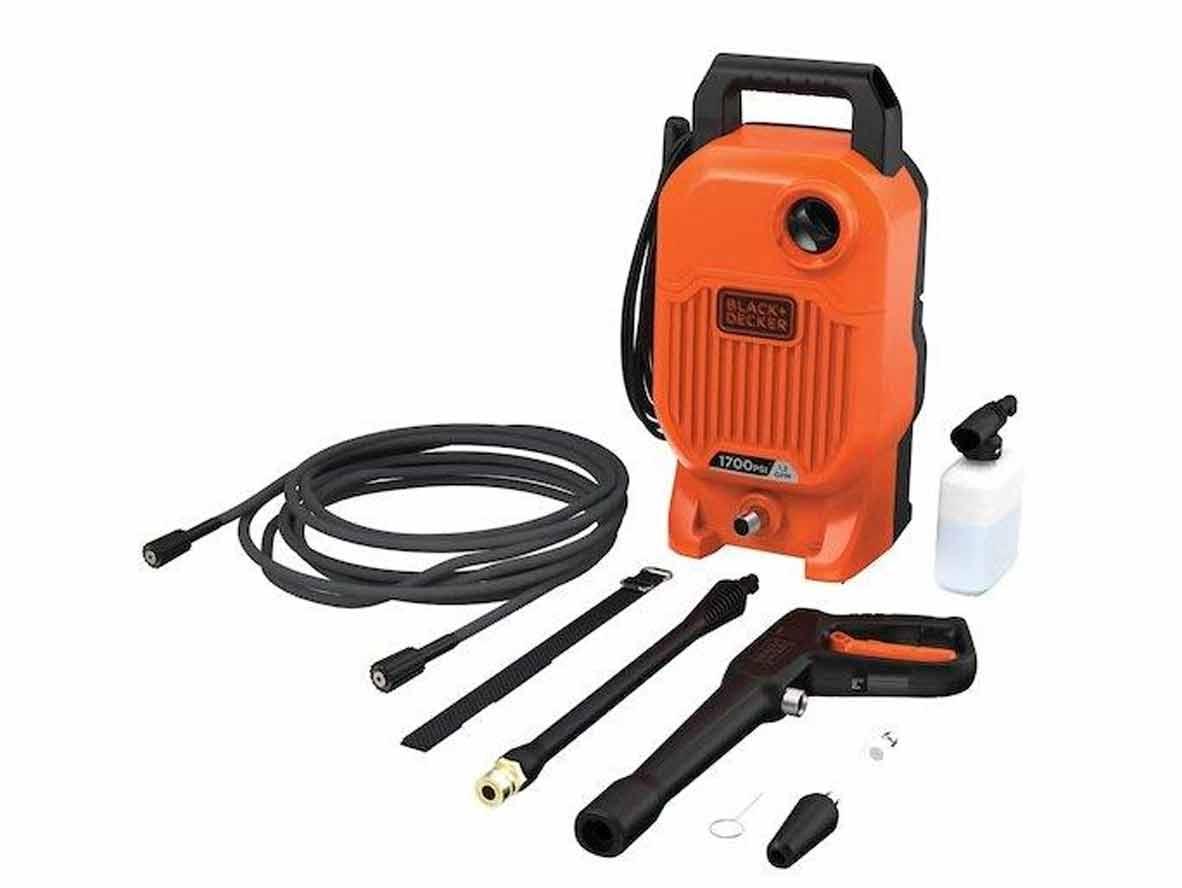 BLACK+DECKER Corded Pressure Washer 1.2 gpm - 1700W - Orange + Black - Zayoom