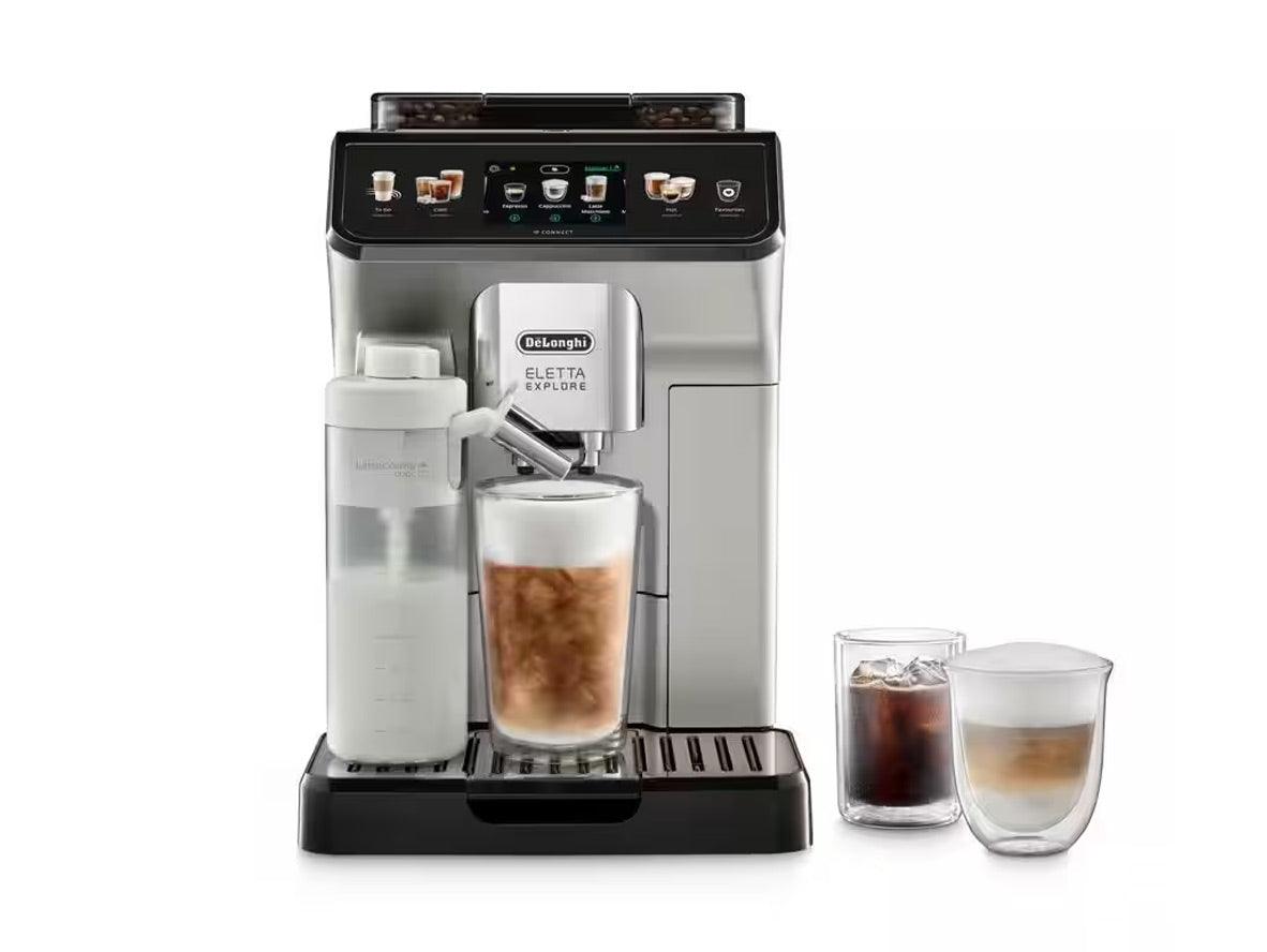 Delonghi Eletta Explore Automatic Coffee Maker- Silver - Zayoom