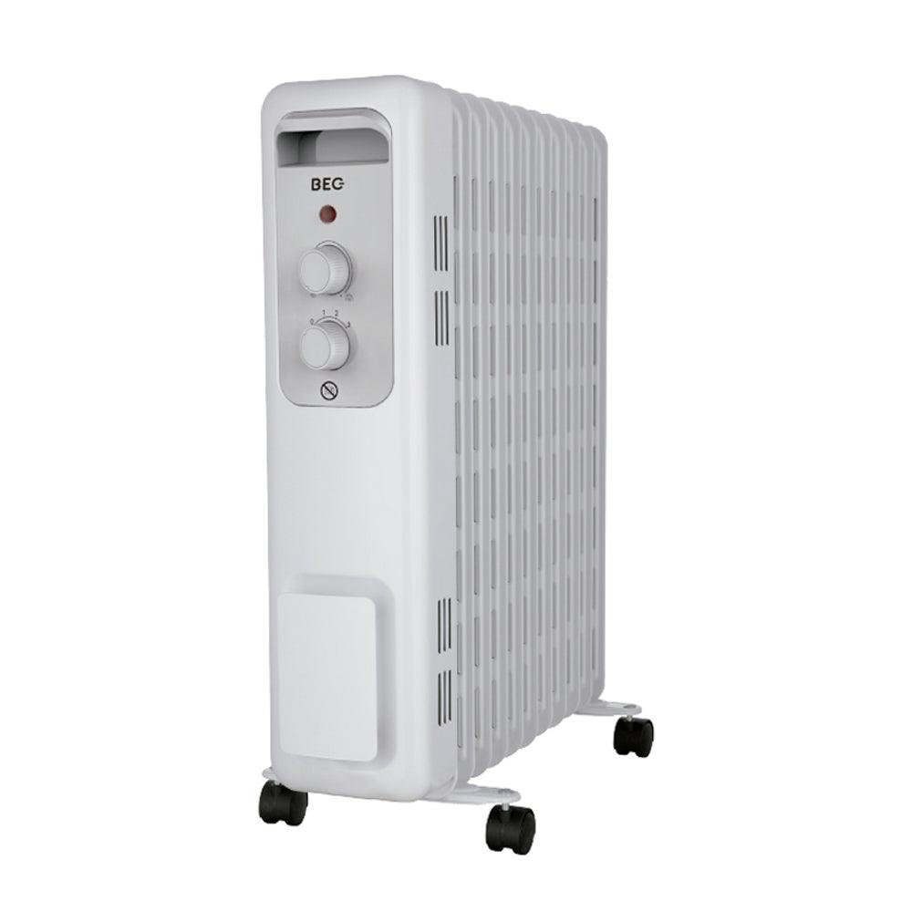 BEC Oil Heater 11 Fins - 2300W - White - Zayoom