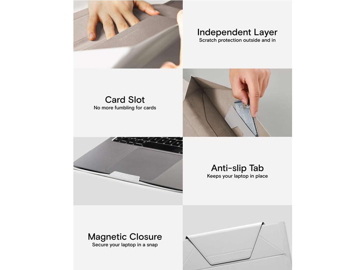 MOFT Carry Sleeve Mac Air 13.3" laptops 14" - Seafoam - Zayoom