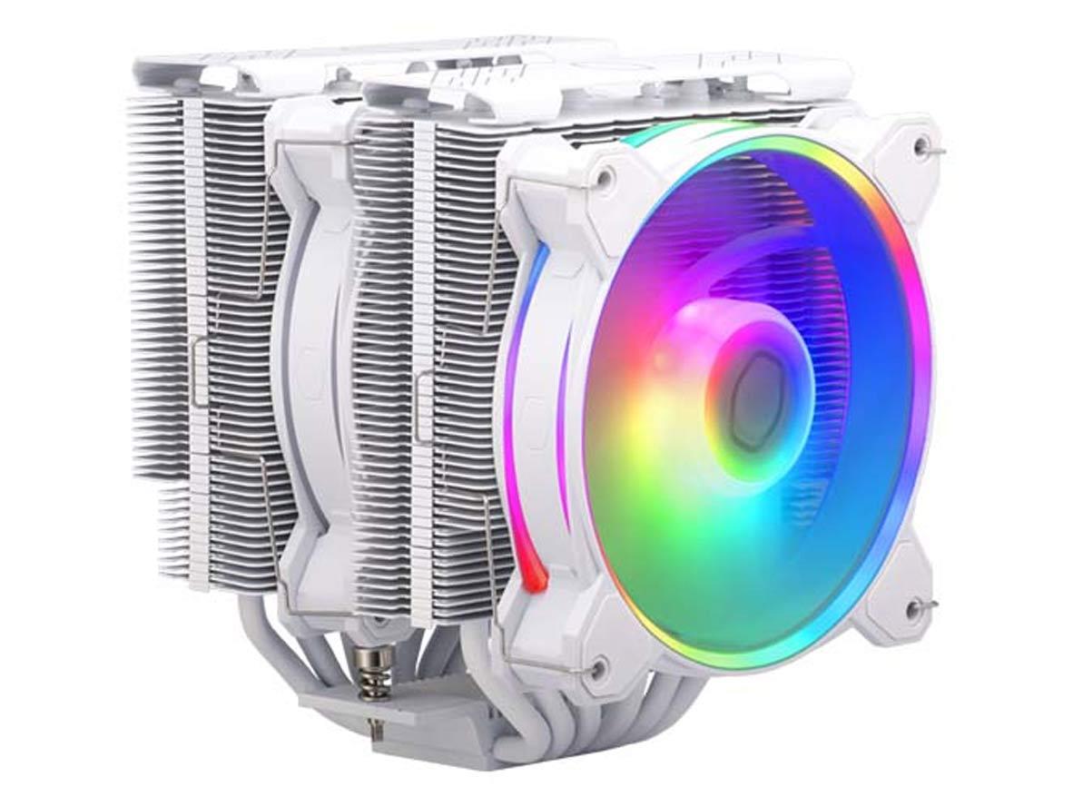 Cooler Master Hyper 622 Halo ARGB CPU Air Cooler - White - Zayoom