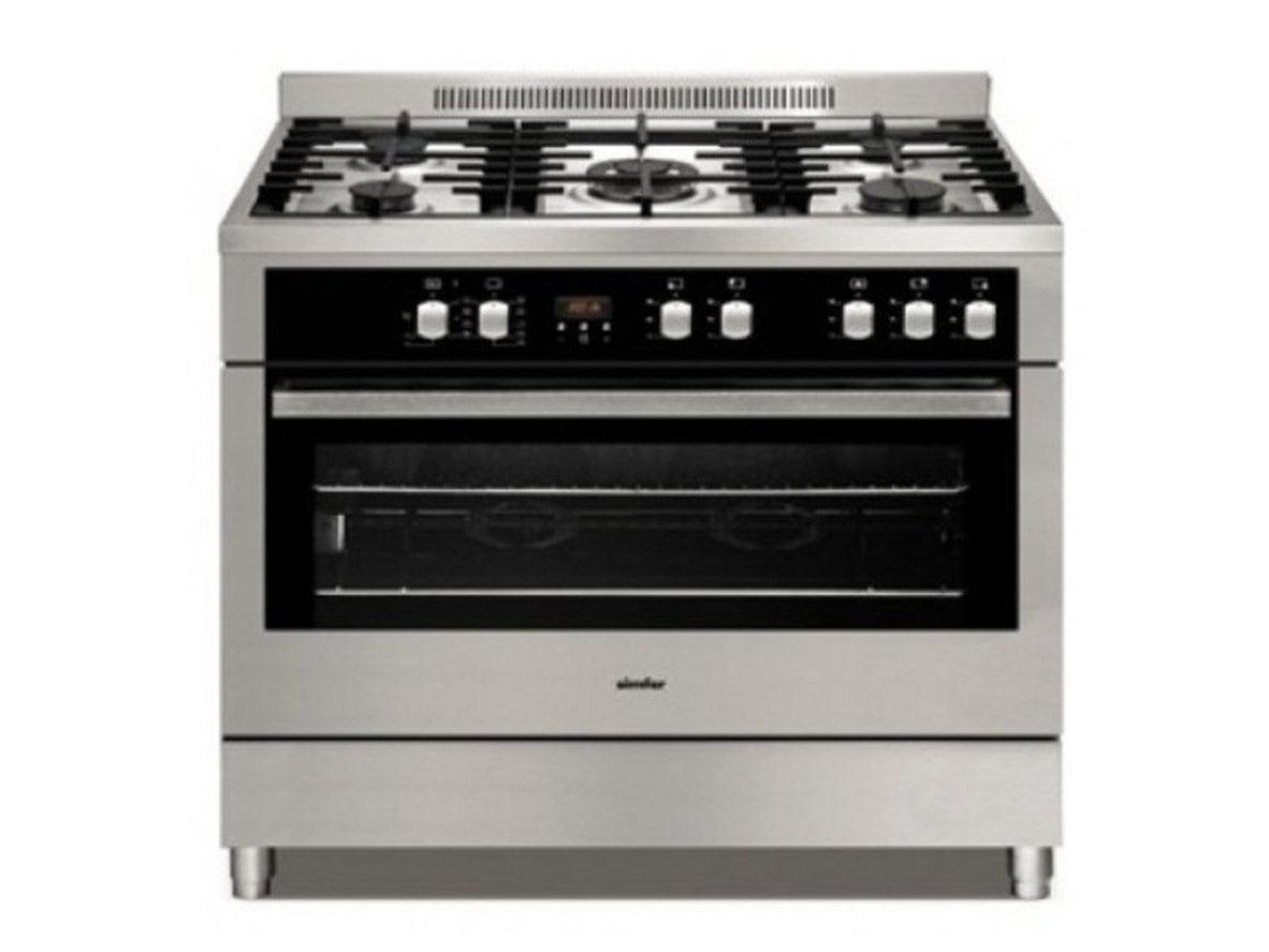 Admiral 5 Burner Stainless Steel Gas Cooker - 90x60cm - Zayoom