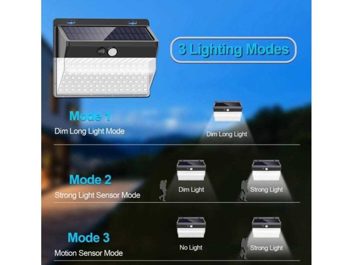 ASIL - Solar Powered LED Wall Light with Motion Sensor - Zayoom