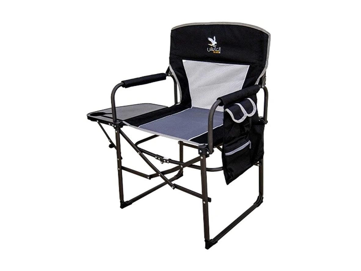 Alaysh Foldable Aluminim Chair - With Side Table and Pocket Hiding - With Black Bag - Zayoom