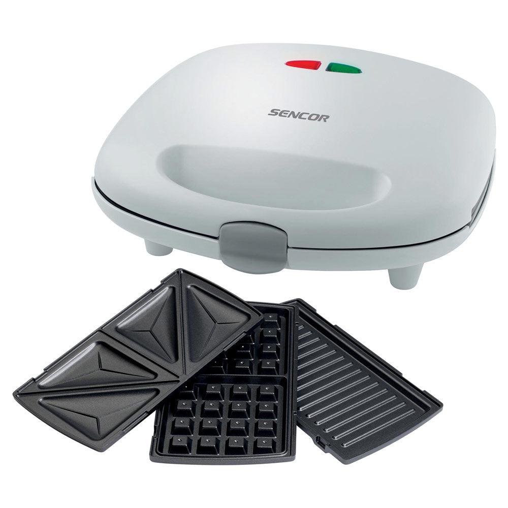Sencor 3 In 1 Sandwich Maker - Grill - Waffle Maker - 700W - Zayoom