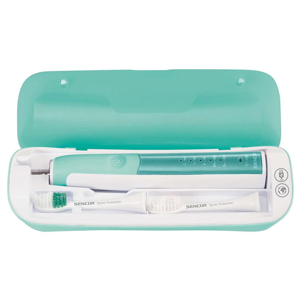 Sencor SOC 2202 Electric Sonic Rechargeable Toothbrush - Turquoise - Zayoom