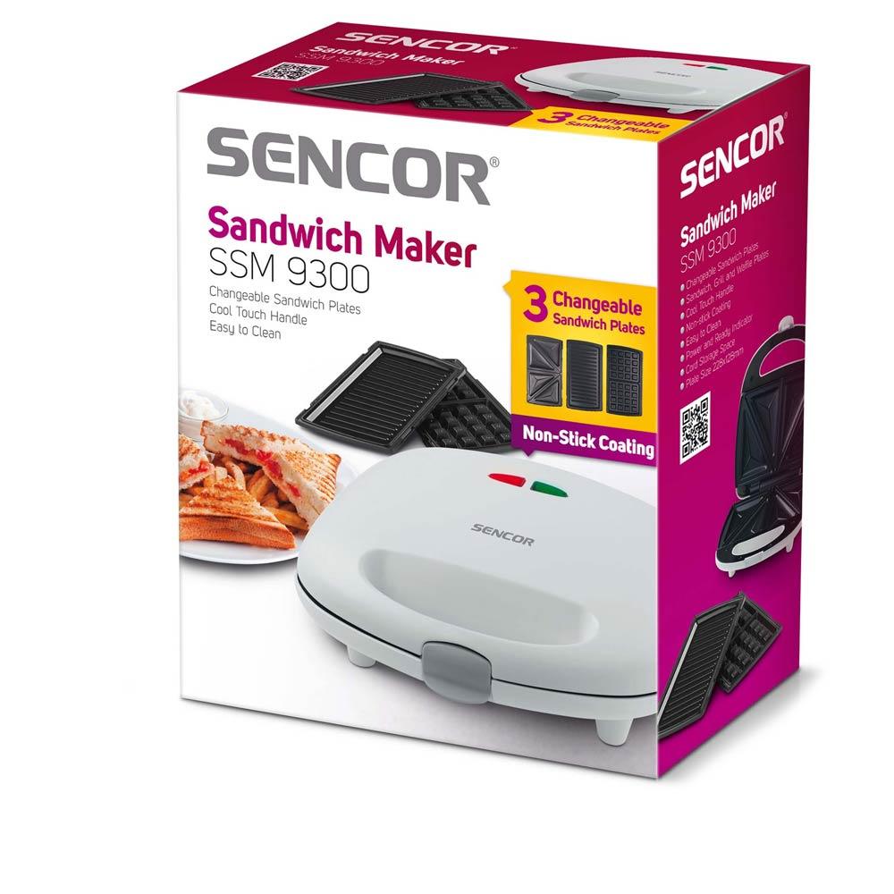 Sencor 3 In 1 Sandwich Maker - Grill - Waffle Maker - 700W - Zayoom