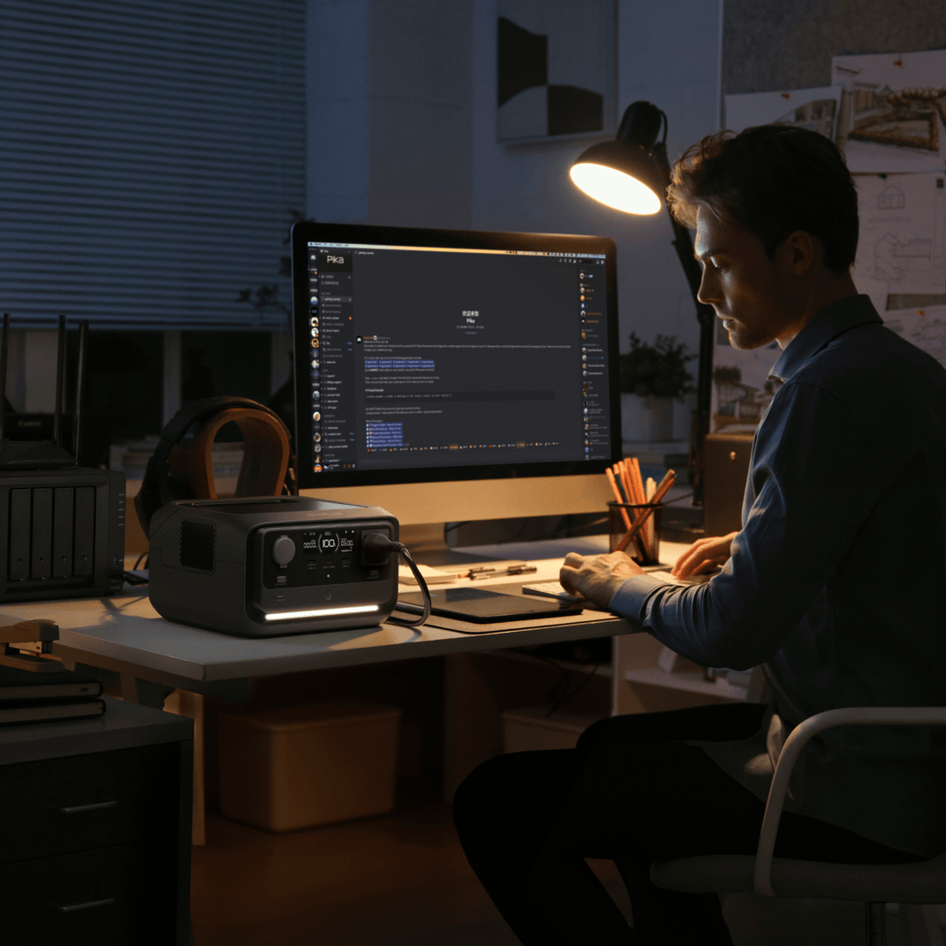 EcoFlow RIVER 3 Plus Portable Power Station 286Wh capacity 600W output, X-Boost up to 1200W