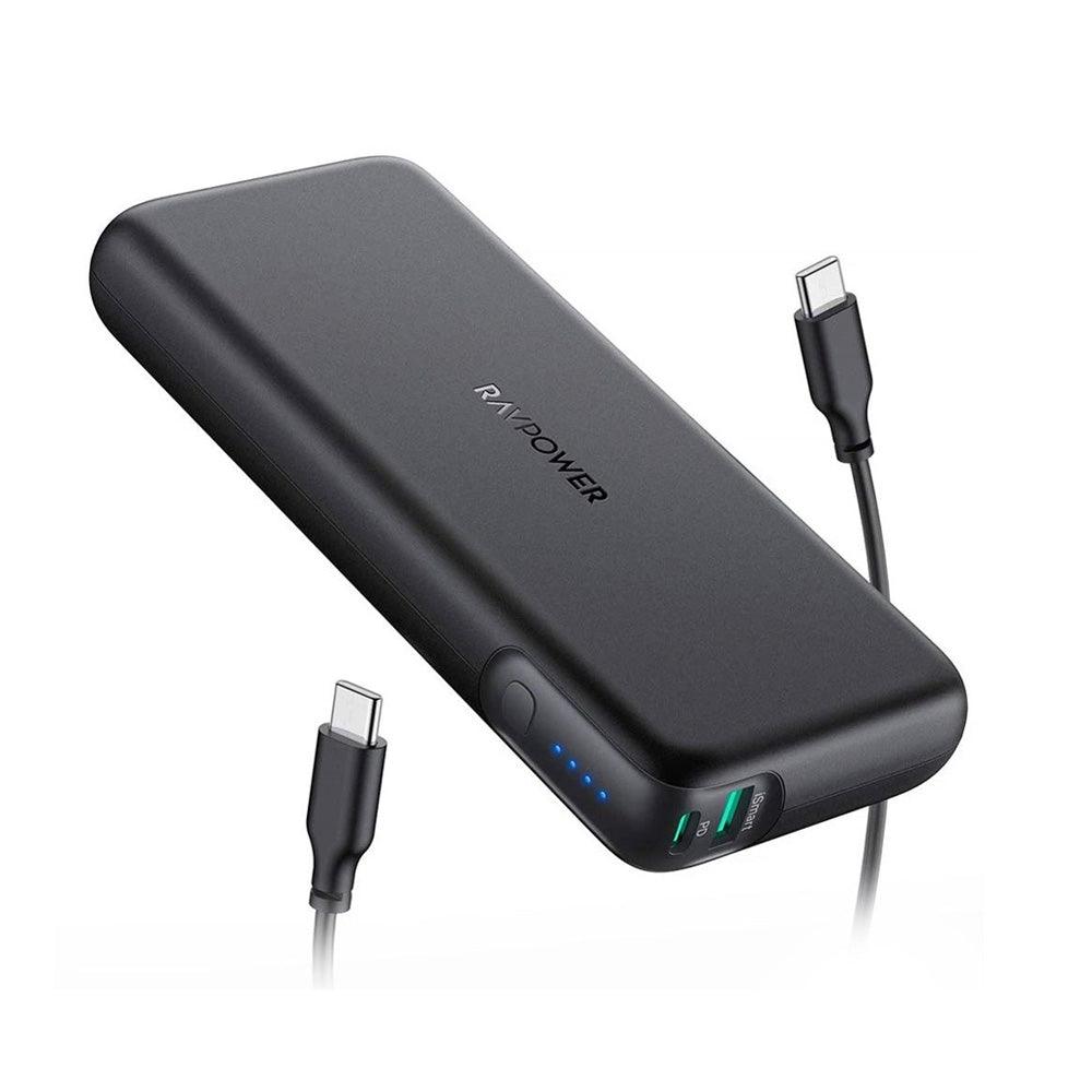 RAVPower PD Pioneer 20000mAh 60W 2-Port Power Bank - RP-PB201 - Black - Zayoom