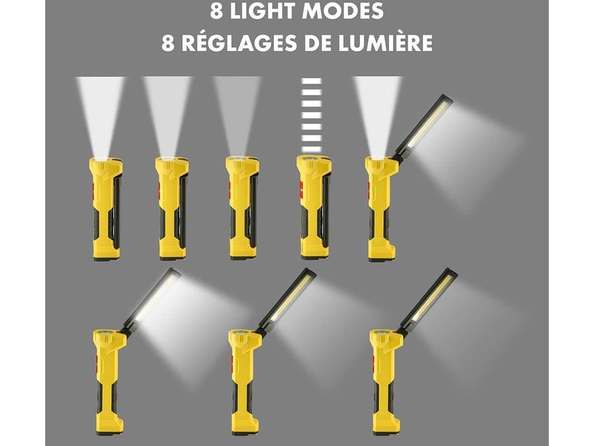 Shell LED Rechargeable Work Light/Flashlight with 5000 mAh Power Bank - Zayoom