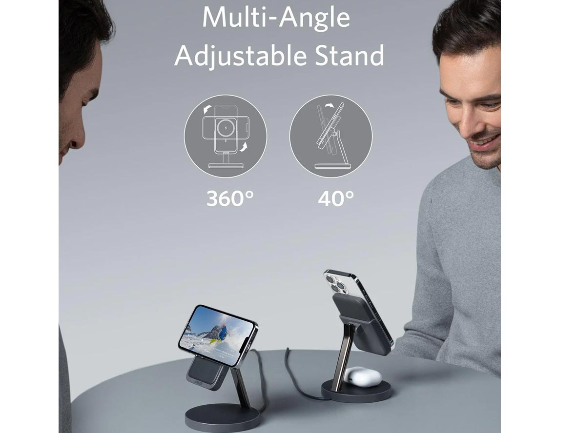 Anker 633 Magnetic Wireless Charger (MagGo) 5K - Black - Zayoom