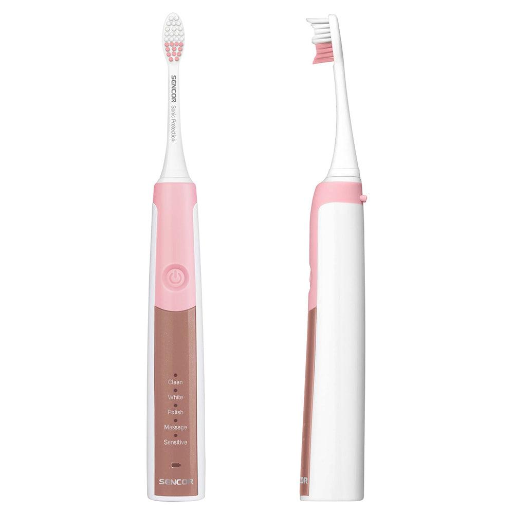 Sencor SOC 2201 Electric Sonic Rechargeable Toothbrush - Pink - Zayoom