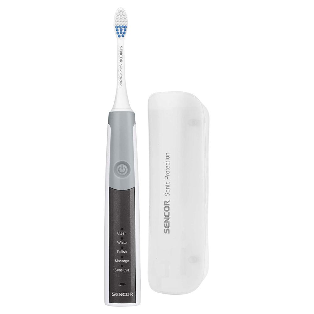 Sencor SOC 2200 Electric Sonic Rechargeable Toothbrush - Grey - Zayoom