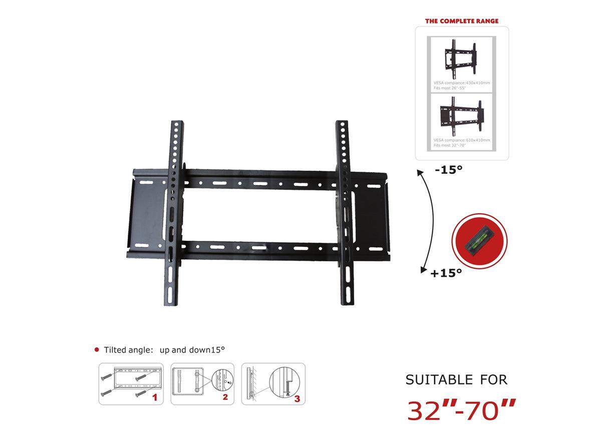 NHE EZ TV Wall Mount Fits 32 To 70 Inch TVs - Zayoom
