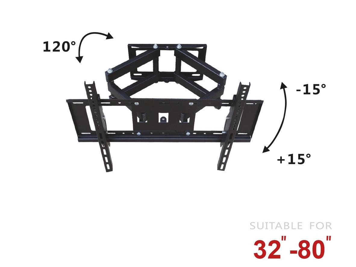 NHE EZ TV Wall Mount Fits 32 To 80 Inch TVs - Zayoom