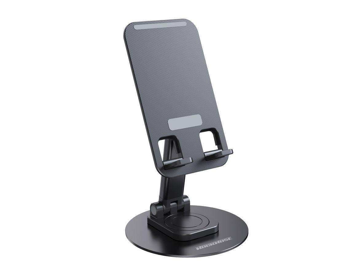 Rockrose 360° Rotatable & Foldable Desktop Phone Stand Grey - Zayoom