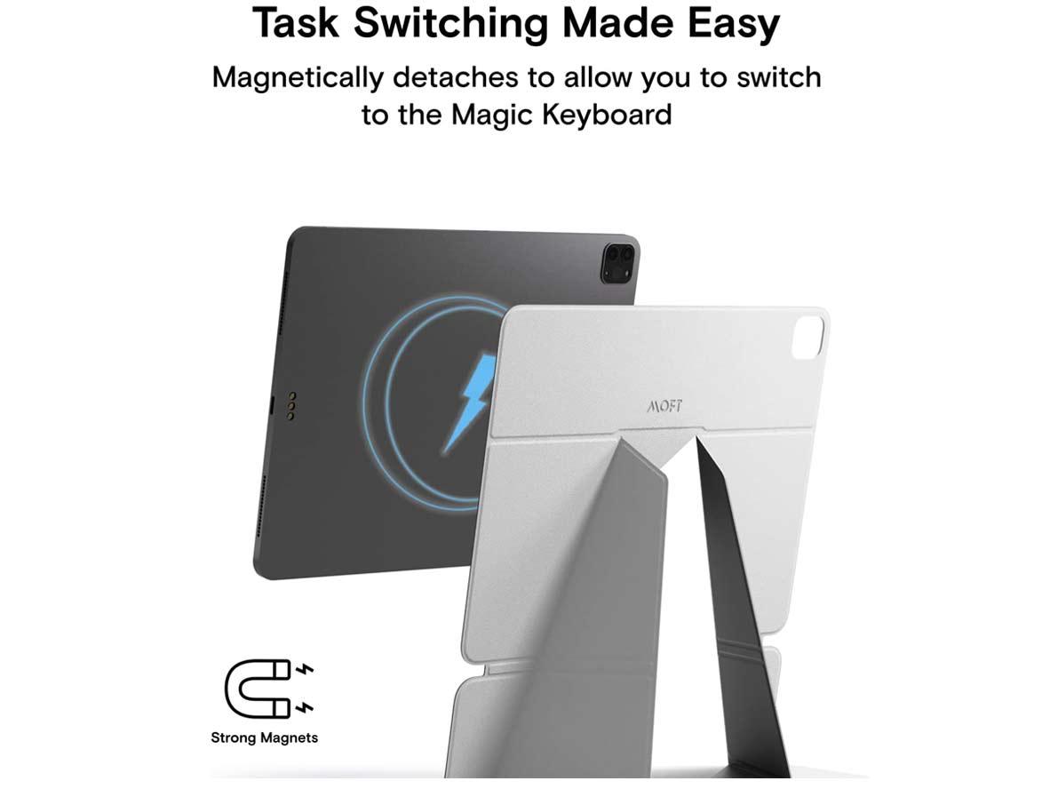 MOFT iPad 12.9'' Snap Folio Stand - Black - Zayoom