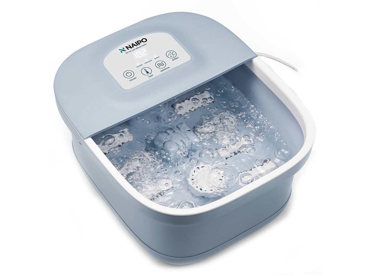 Naipo Foot Spa Bath Massager With Heat Bubbles - Zayoom