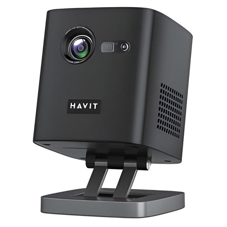 HAVIT PJ218 Pro Smart Projector Pro Rechargeable UK Plug - Black - Zayoom