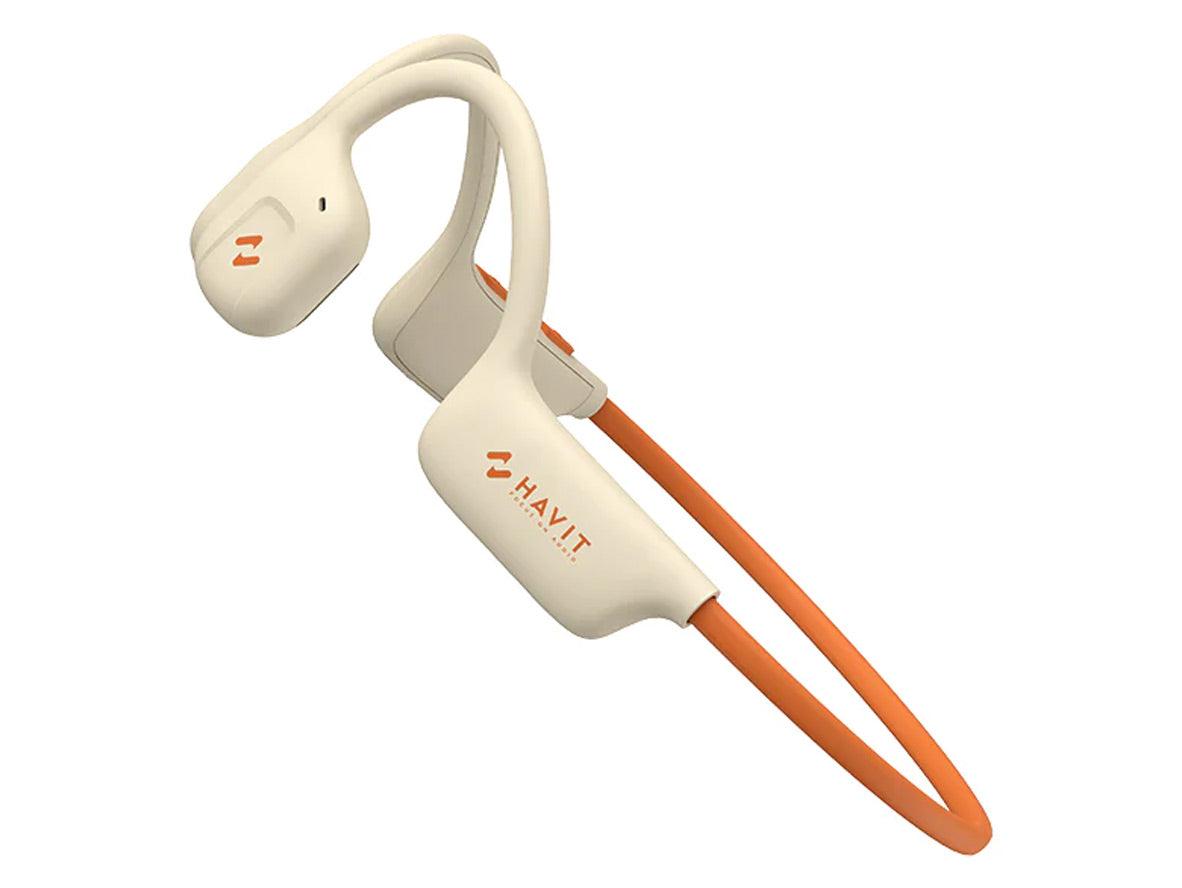 Havit Freego1 Air Conduction Headphone - Beige - Zayoom