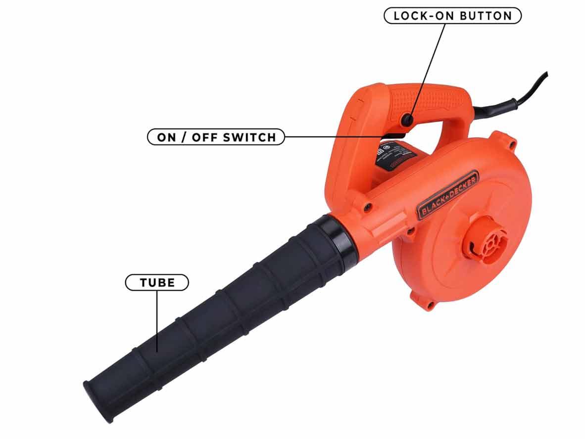 BLACK+DECKER Blower/Vacuum 16,000 Rpm Single Speed - 530W - Zayoom
