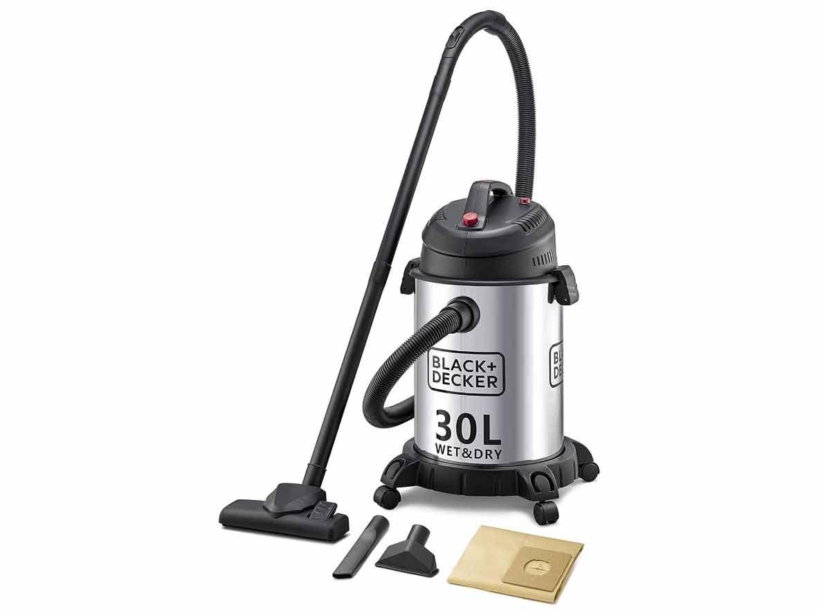 BLACK+DECKER Wet & Dry Drum Vacuum Cleaner (Stainless Steel Tank) 30L - 1610W - Zayoom