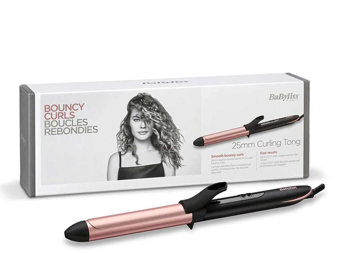 Babyliss Curling Iron 25MM - Up To 6 Temp Settings - 210C Ceramic - Zayoom