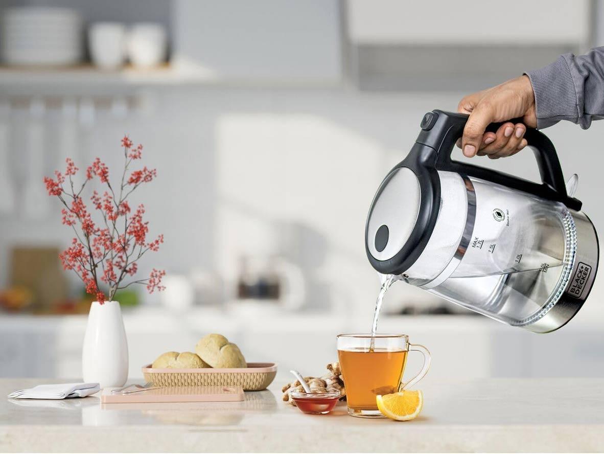 BLACK+DECKER Glass Kettle Double Wall 1.7L - 2200W - Zayoom