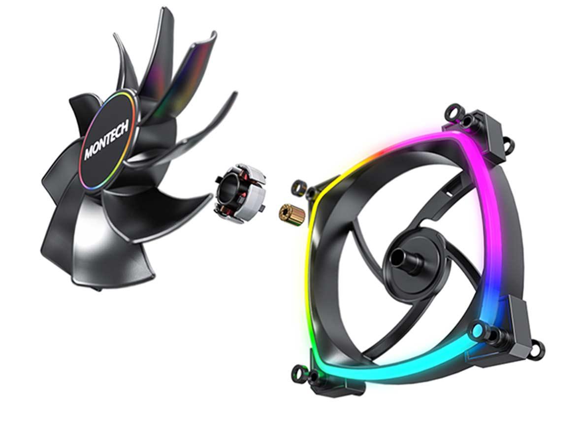 Montech AX140 PWM- PC Fan - Black - Zayoom