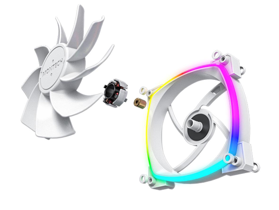 Montech RX120 PWM- PC Fan - White - Zayoom