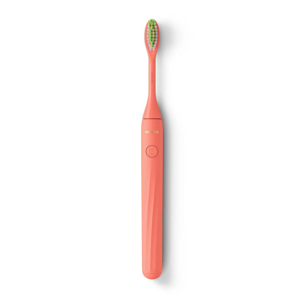 Philips One Battery Toothbrush by Sonicare - HY1100/01 - Miami Coral - Zayoom